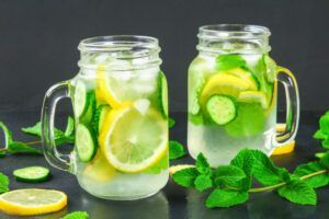 Limonada con pepino