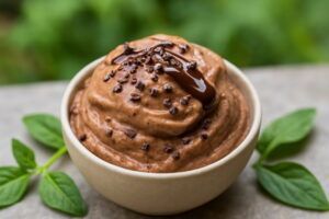 Helado Cremoso de Plátano y Cacao